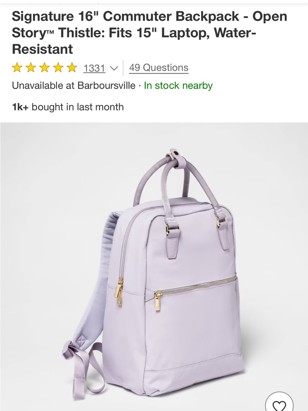 Signature Commuter Backpack - Picture 4 of 5